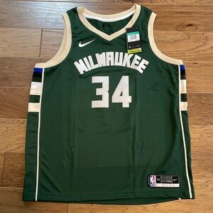 Nike Milwaukee Bucks Giannis Antetokounmpo Swingman Jersey XL 52 NWT